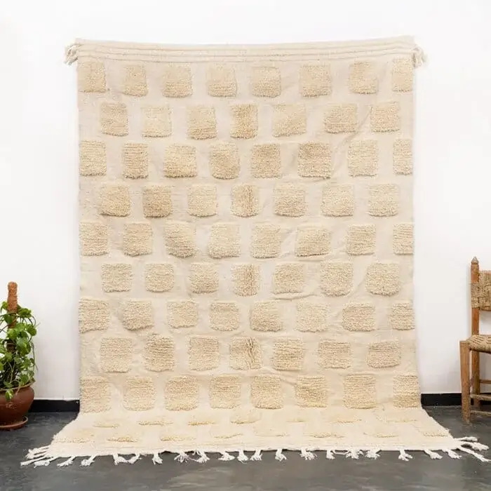 White Beni Rug