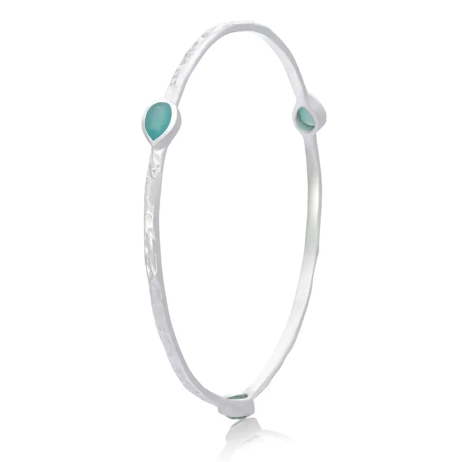 Simi Three Stone Stacking Bangle