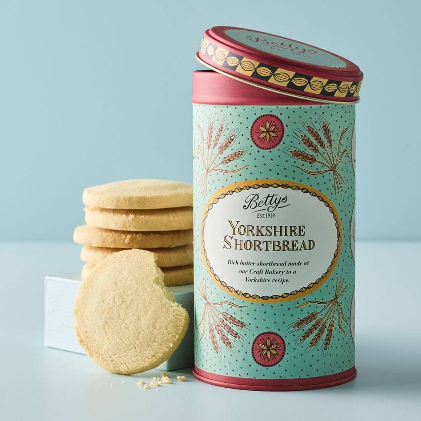 Yorkshire shortbread caddy
