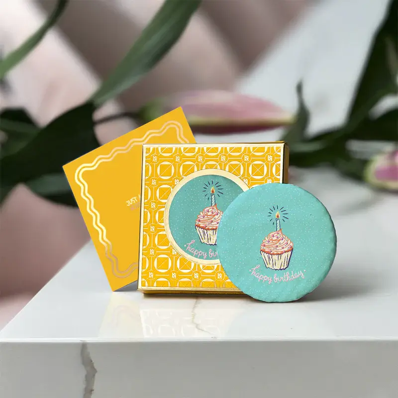 Birthday Cupcake Edible Greeting Card