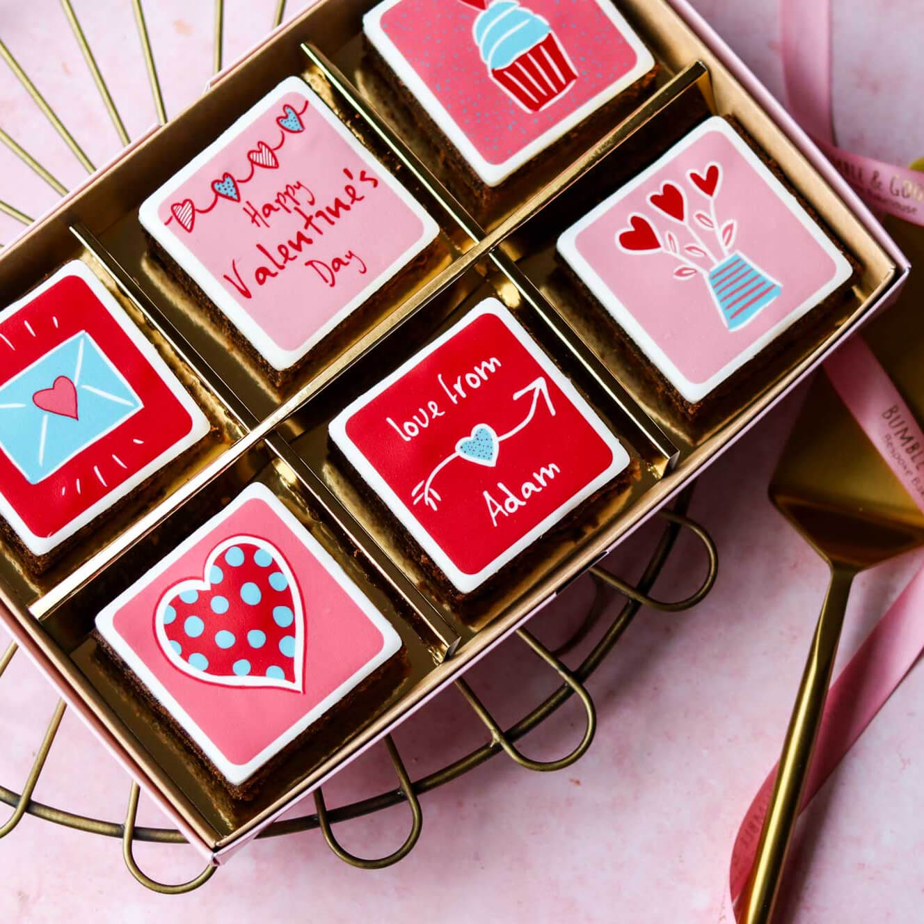 Luxury Valentine's Brownies