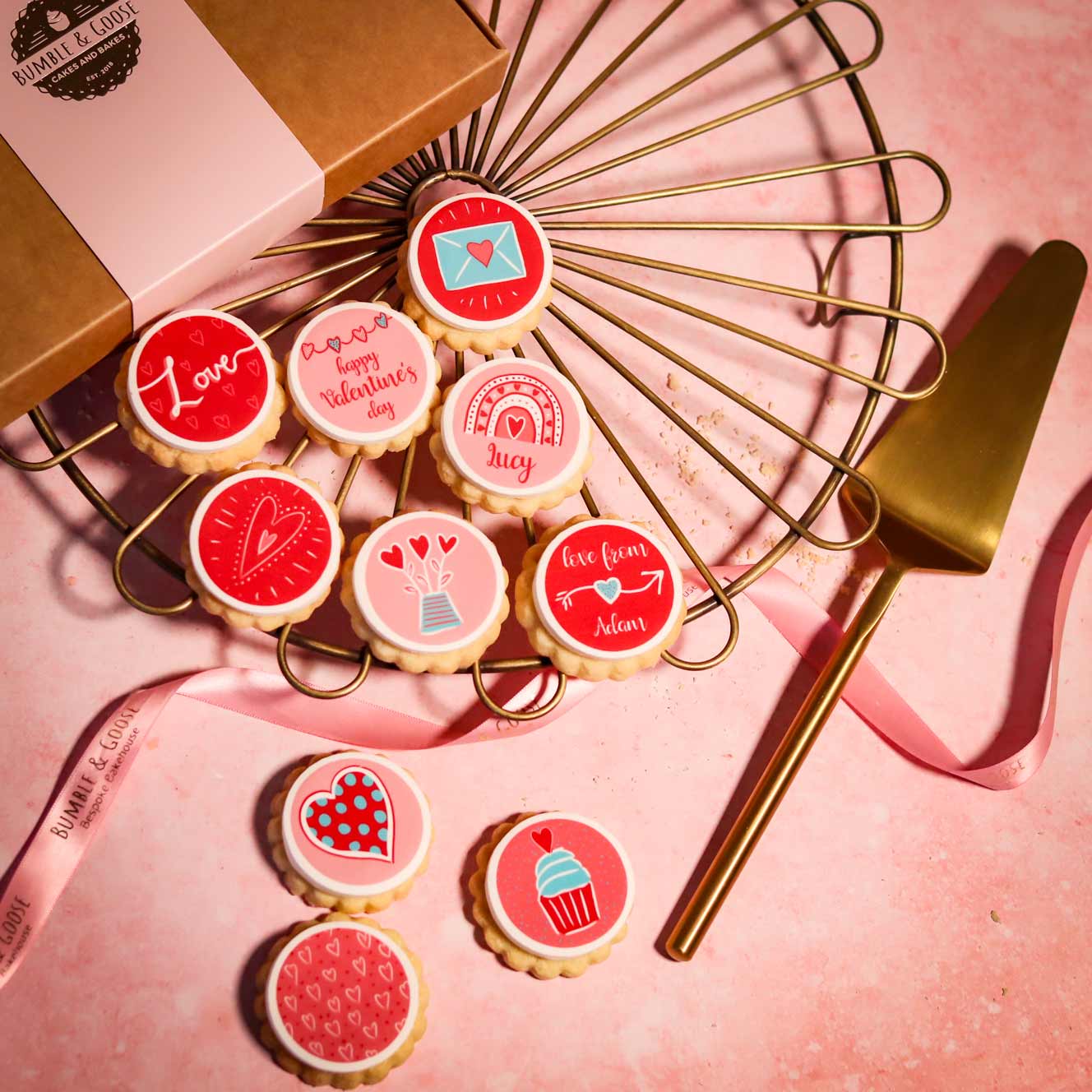 Personalised Valentine's Brownies