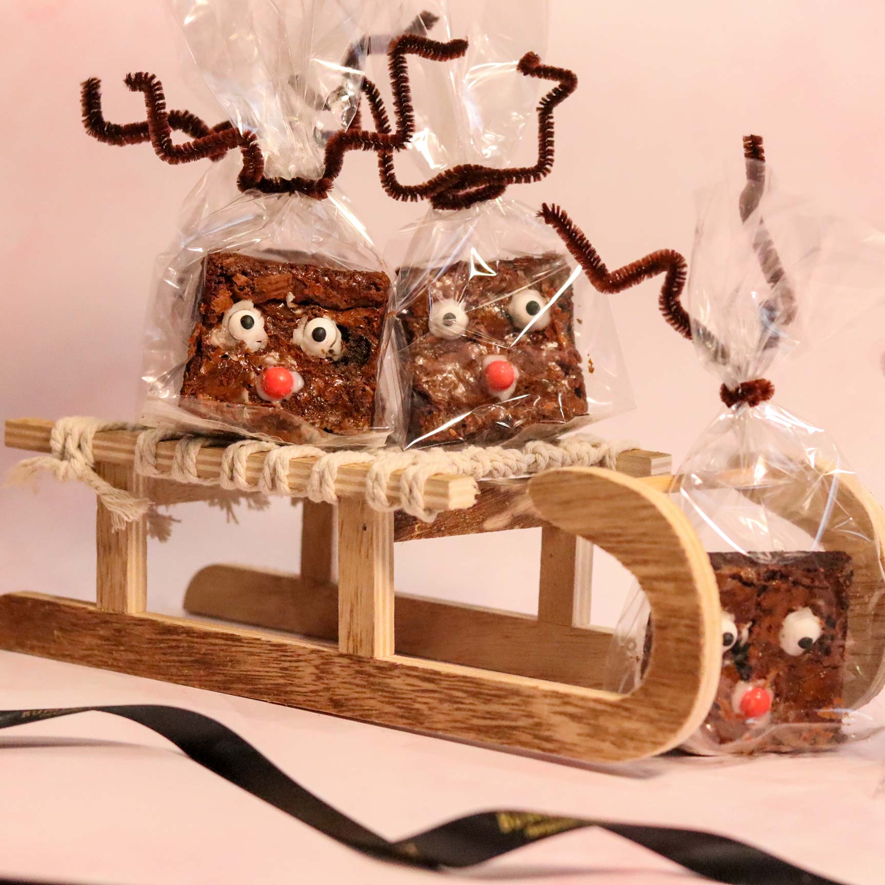 Christmas Raindeer Brownies