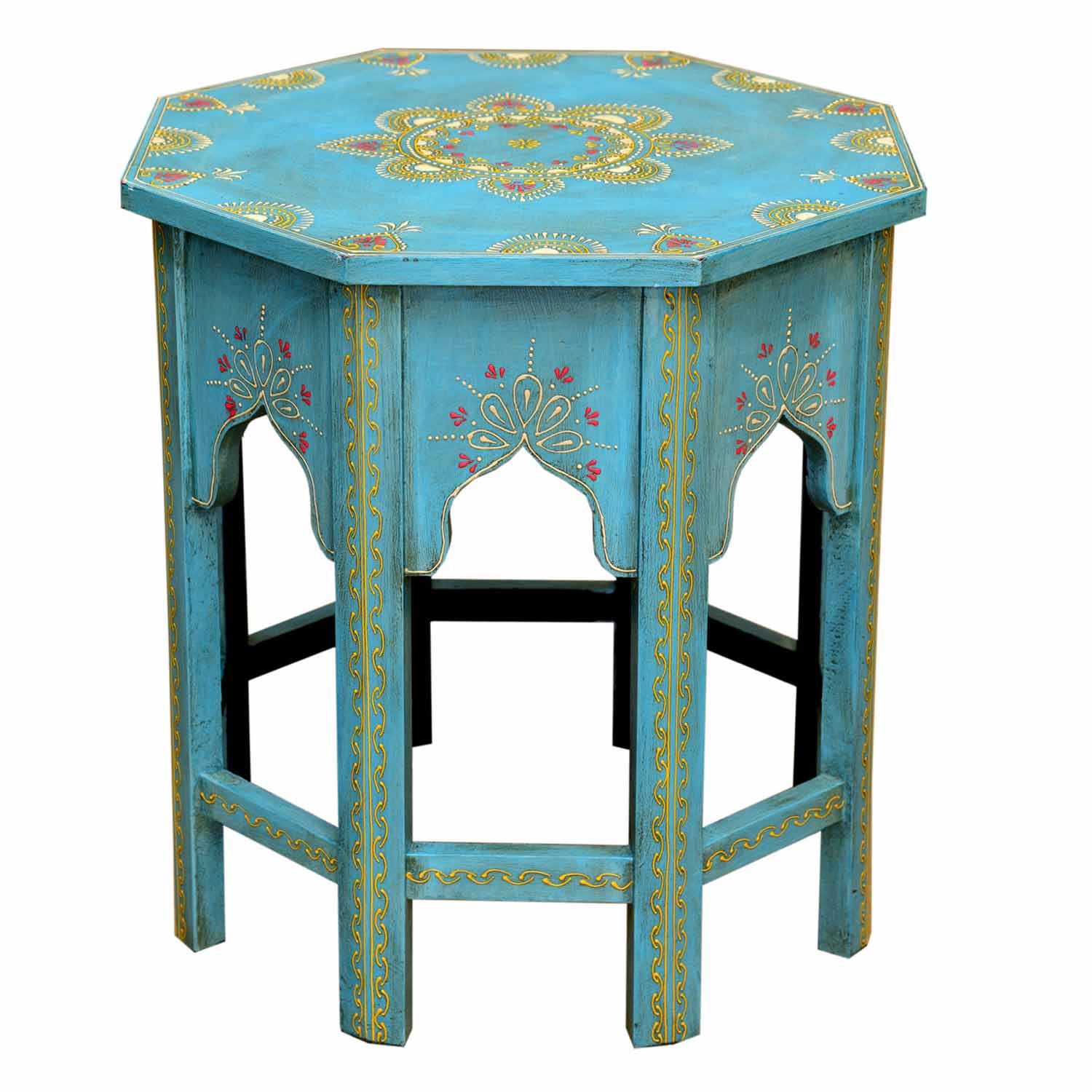 Saada Blue Side Table, Medium