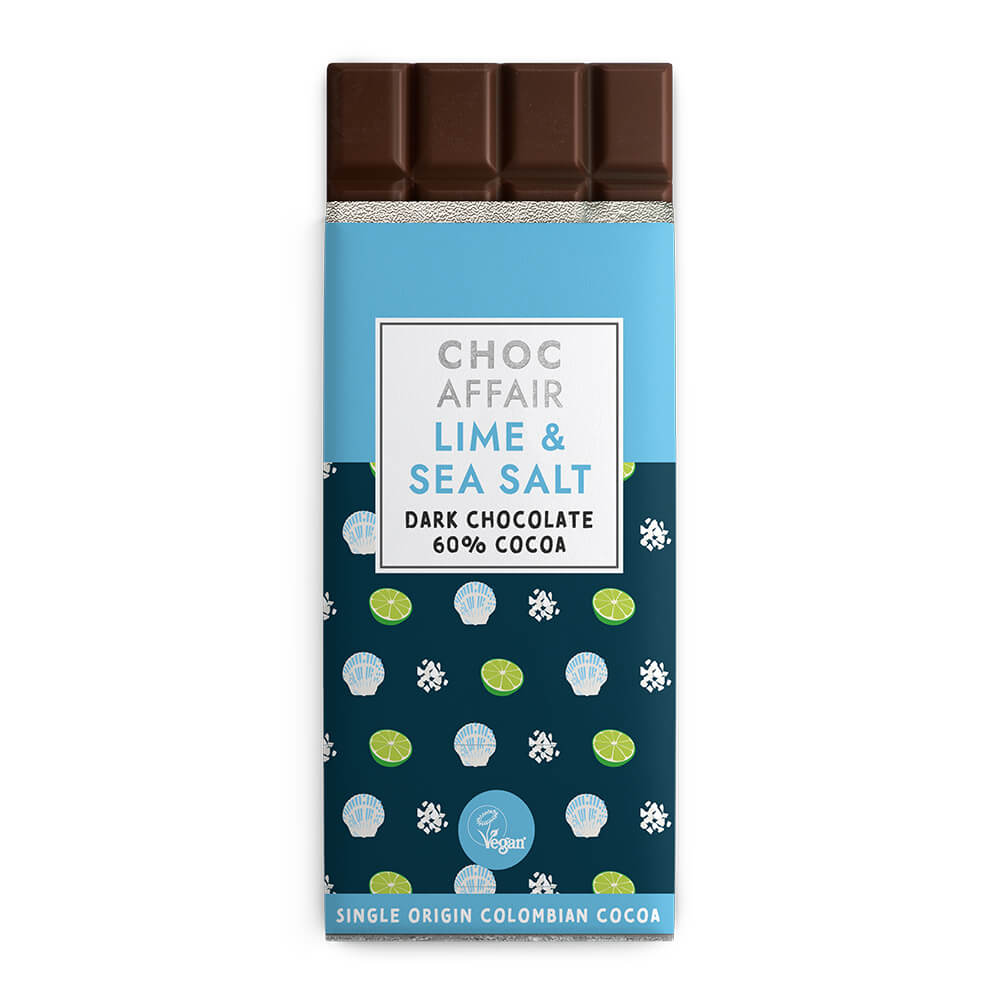 Lime & Sea Salt Dark Chocolate Bar
