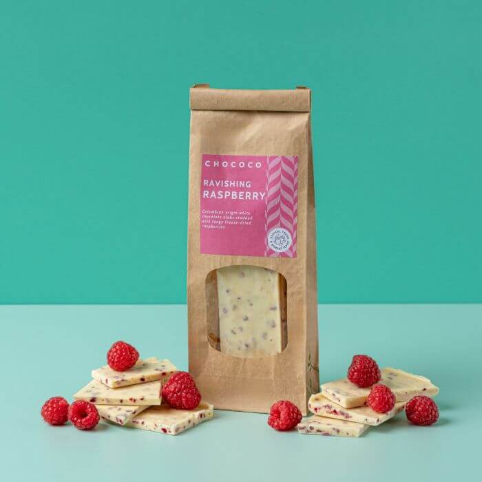White Chocolate Ravishing Raspberry Slabs
