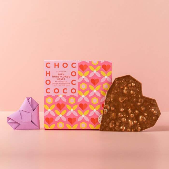Honeycomb Milk Chocolate Heart