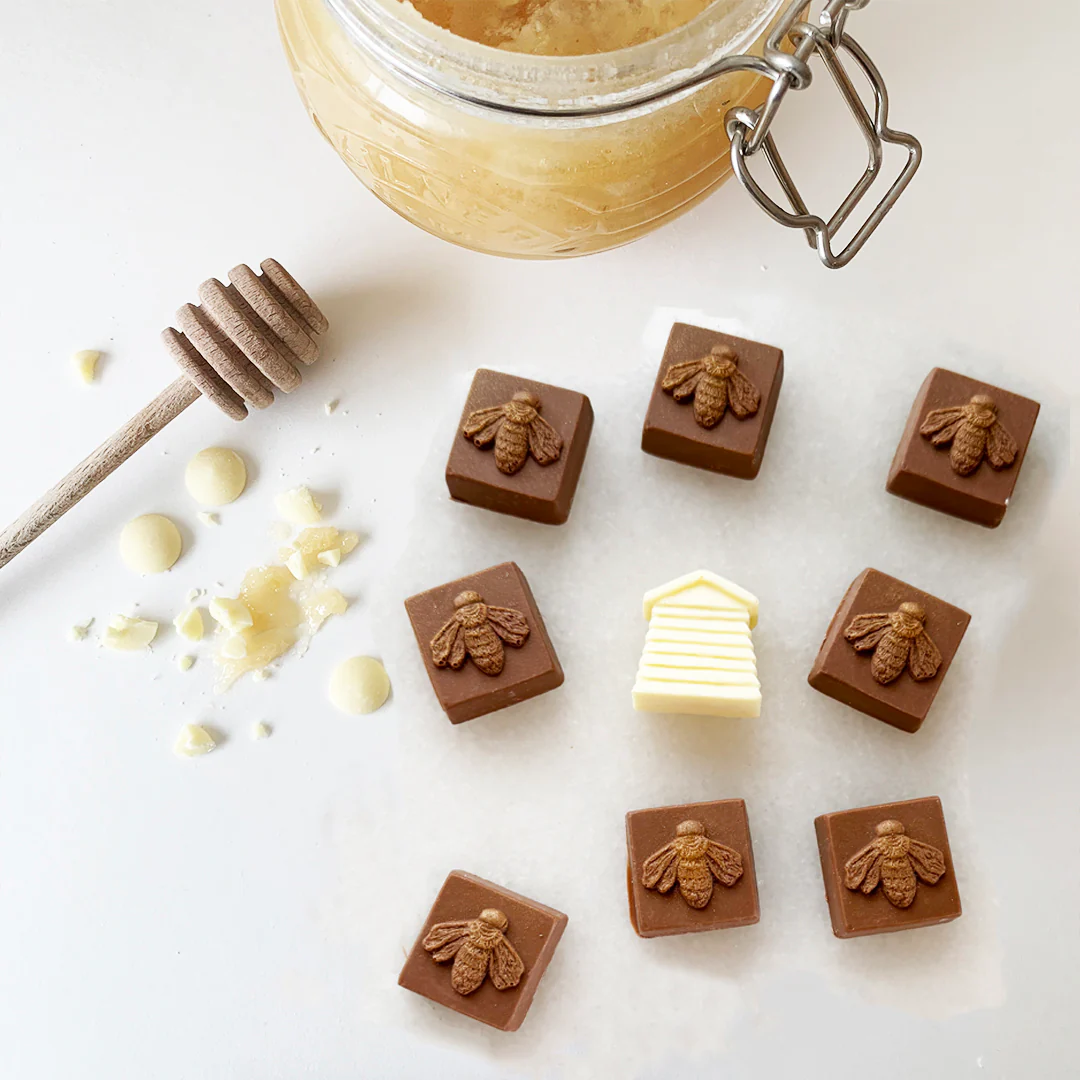 Chocolate Bees & Honey Filled Hive