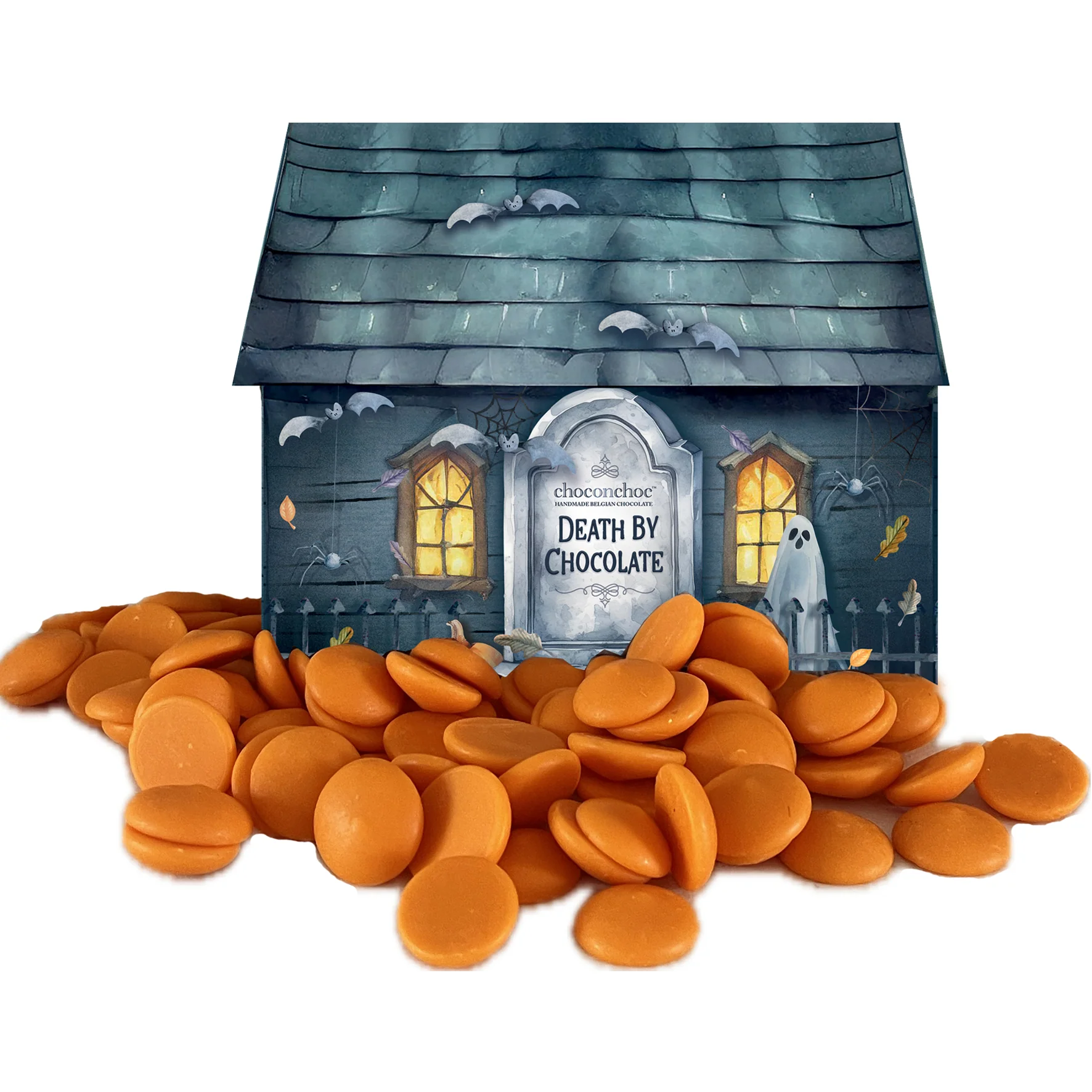 Orange Chocolate Buttons Haunted House