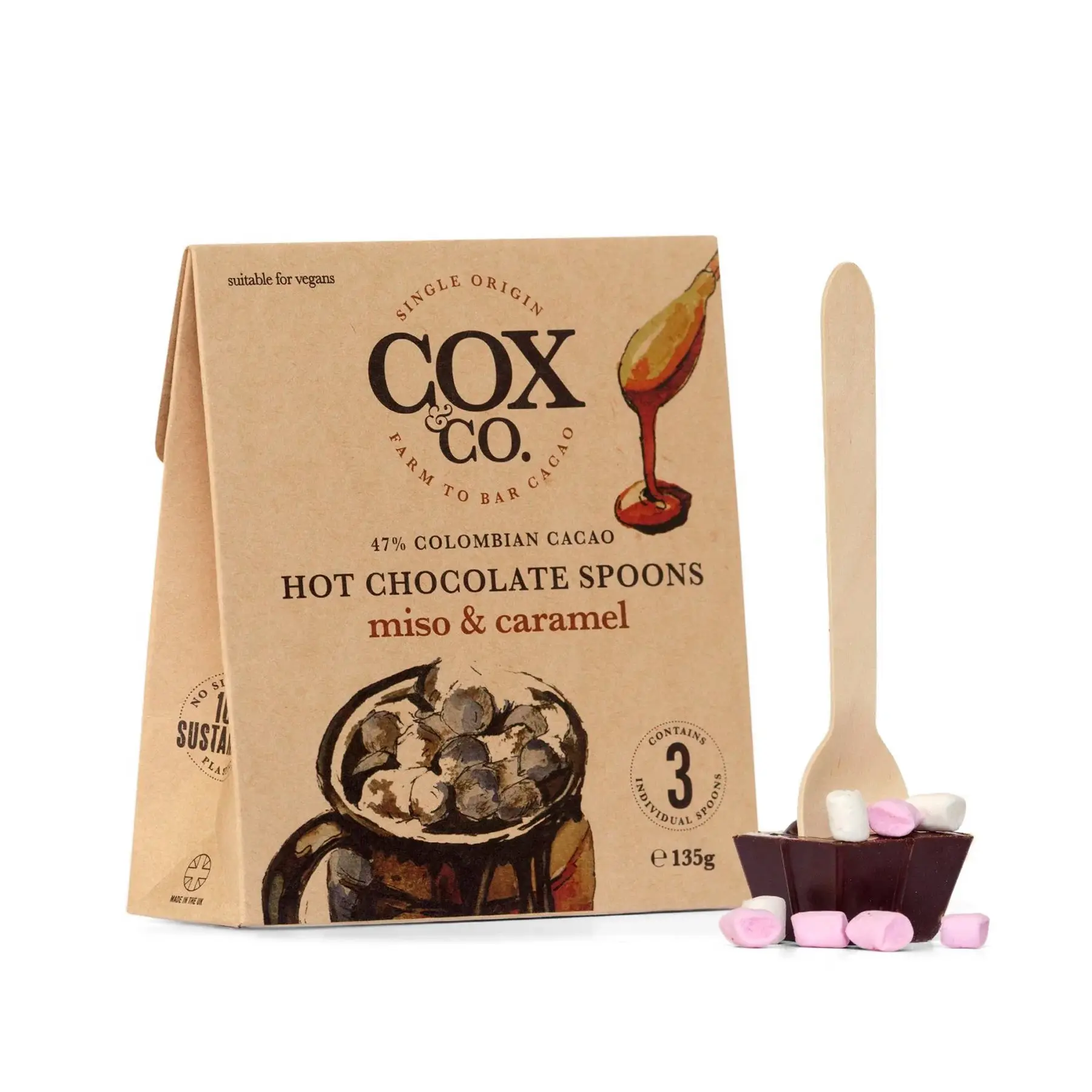 Miso & Caramel Hot Chocolate Spoons