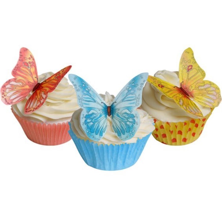 Edible Wafer Butterfly Toppers