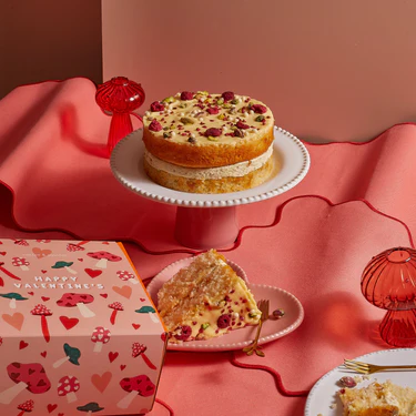 Valentine's Passionfruit & Pistachio Cake