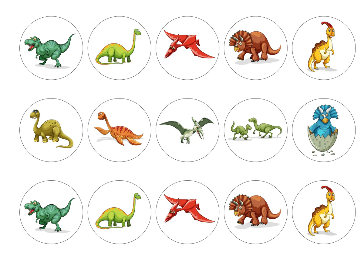 Dinosaur Icing Toppers