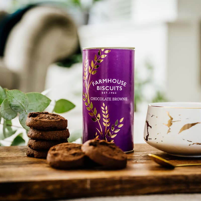 Chocolate Brownie Biscuit Tube