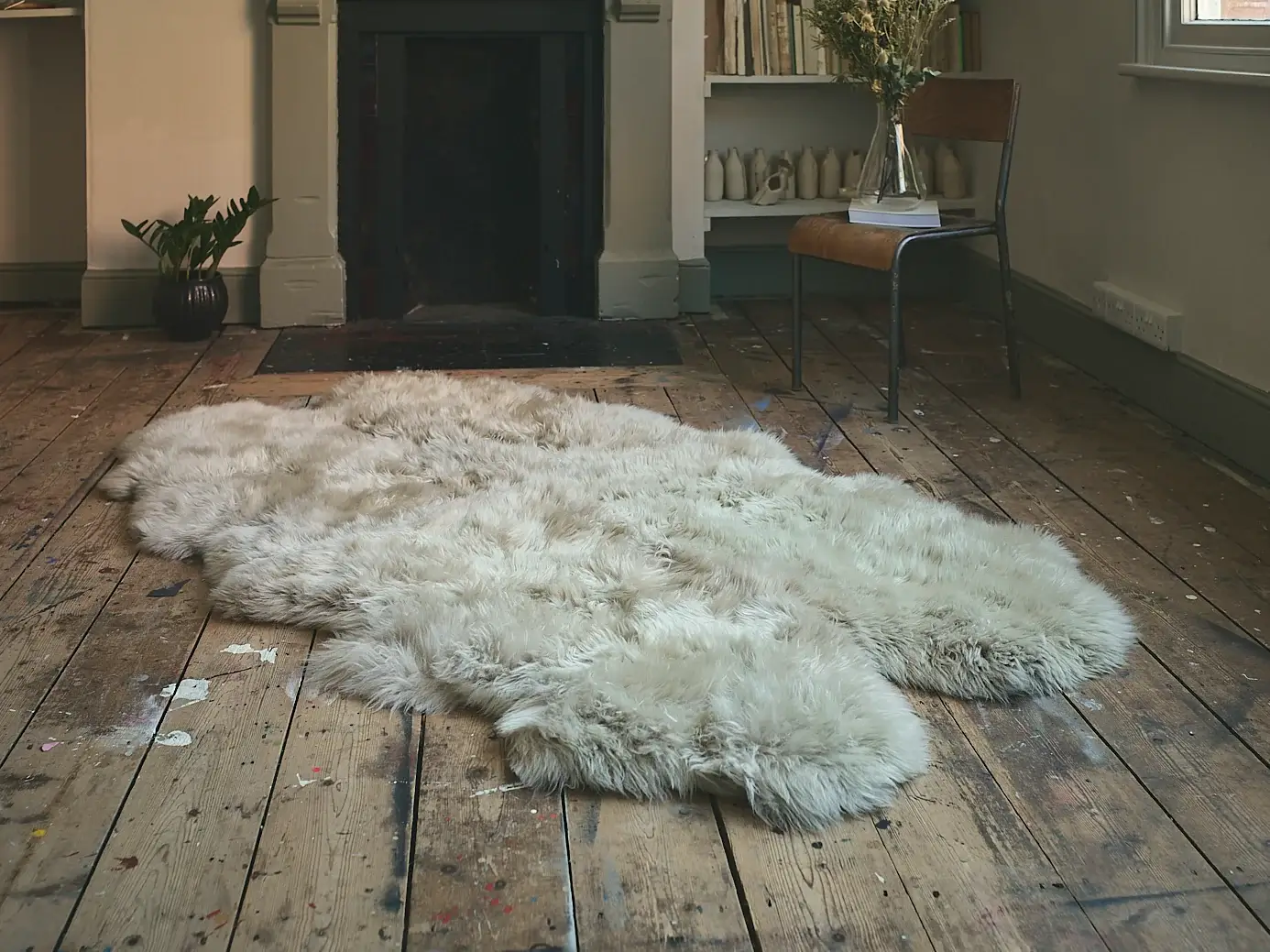 Stone Quad Sheepskin Rug
