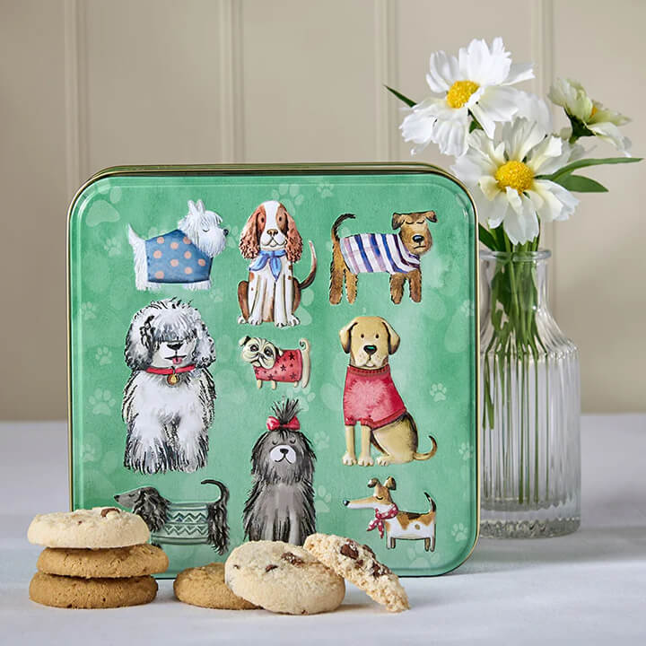 Dogs In Jumpers Biscuit Tin