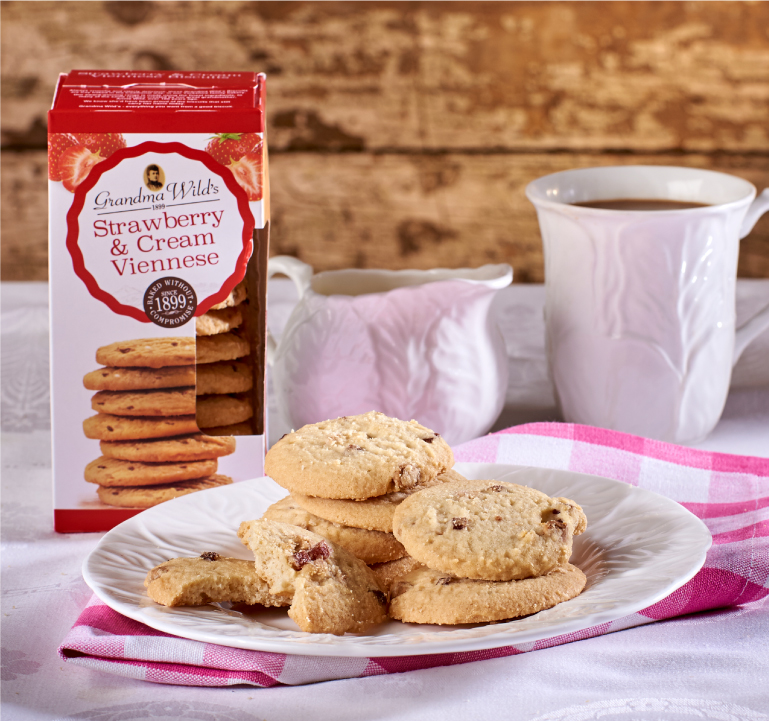 Strawberry and Cream Viennese