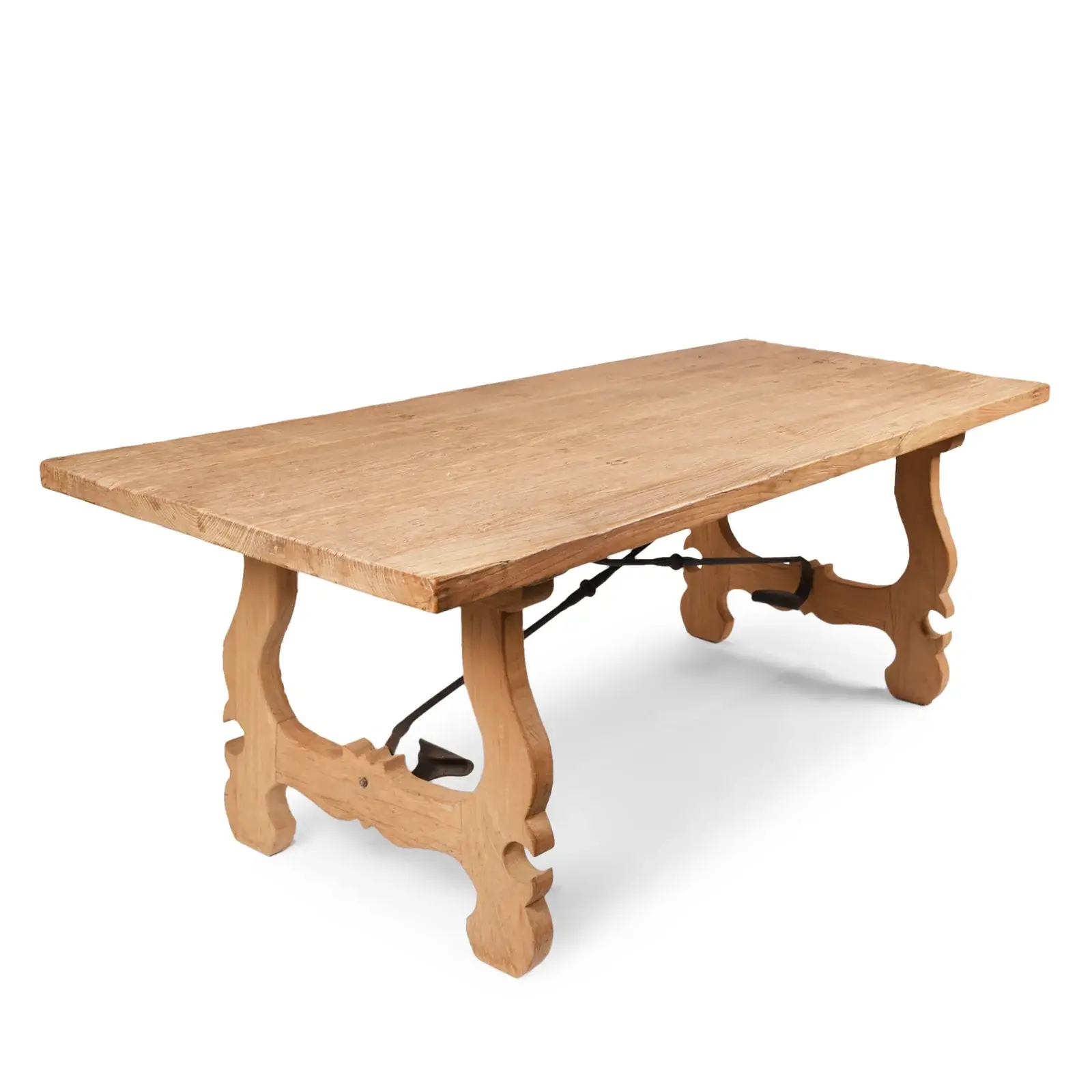 Bleached Elm Dining Table