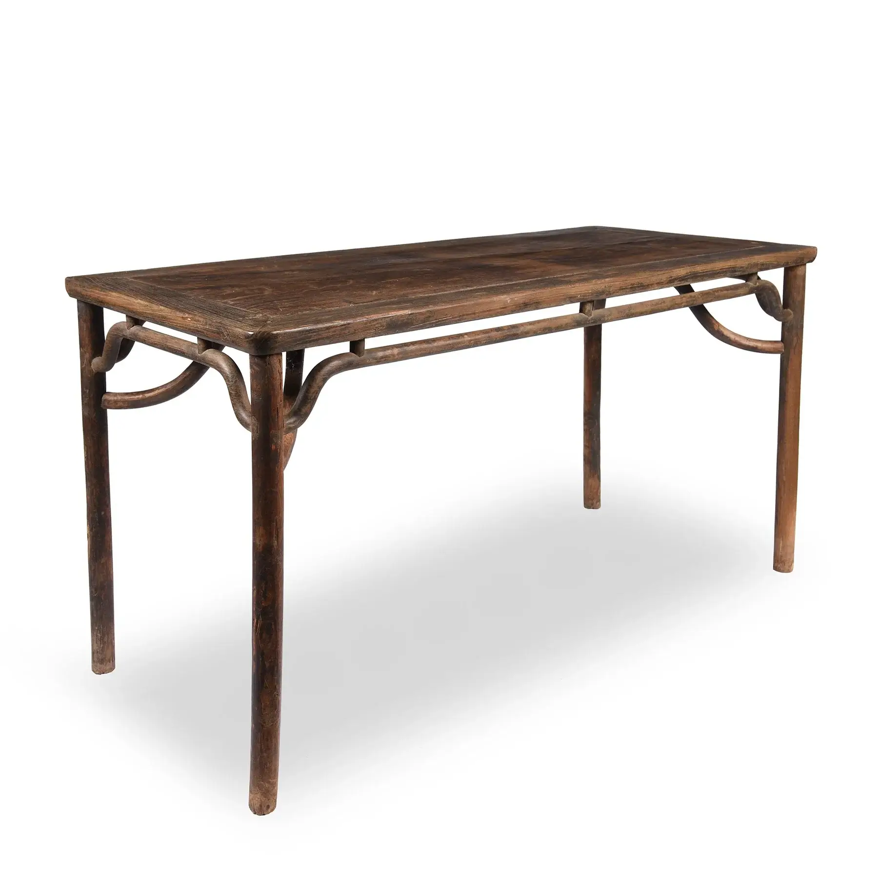 19th Century Red Elm Dining Table