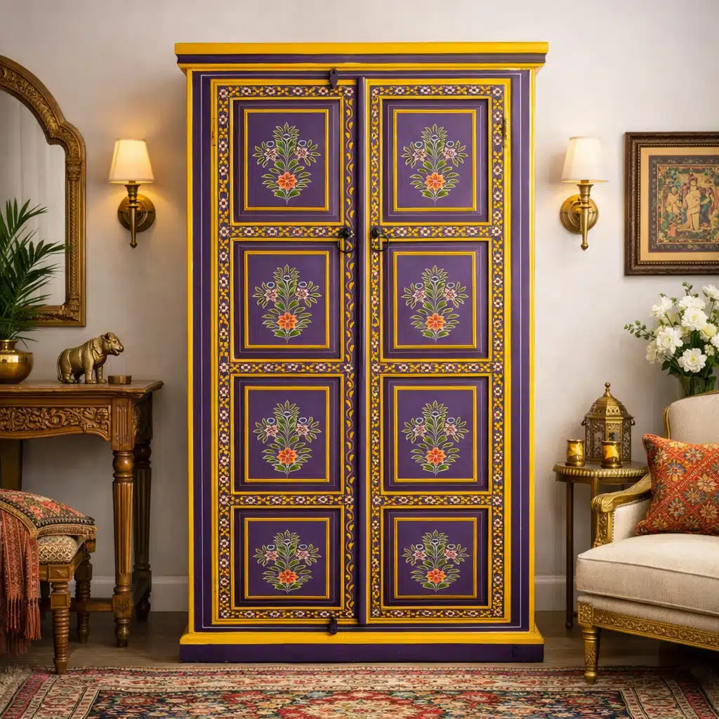 Purple Floral Wardrobe