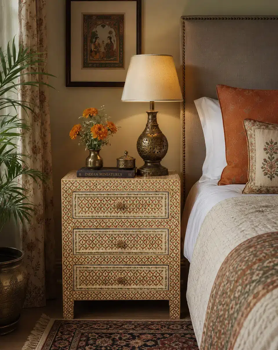 Pure Bone Bedside Table