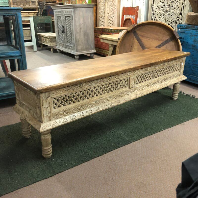 Wooden Storage Bench