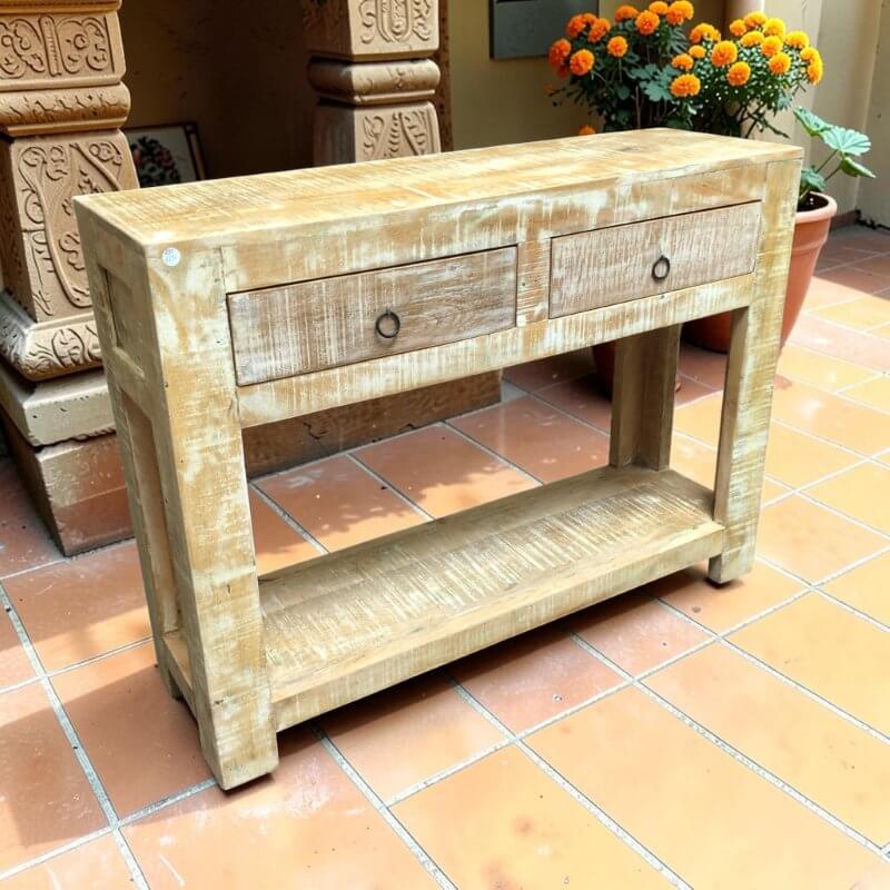 Rustic Mango Console Table