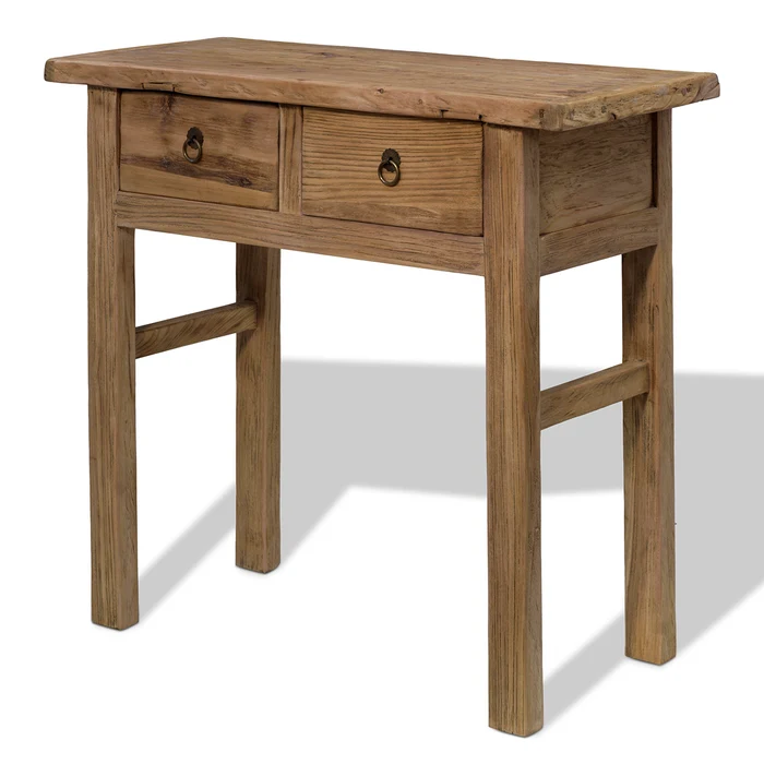 Rustic Elm Side Table