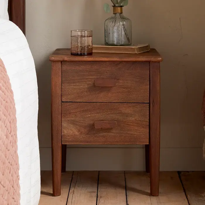 Anbu Acacia Bedside Table