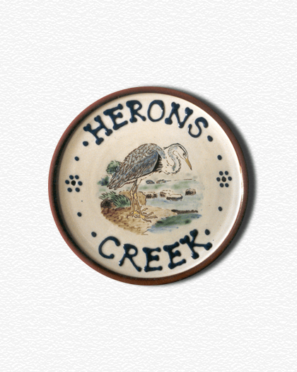 Heron House Sign