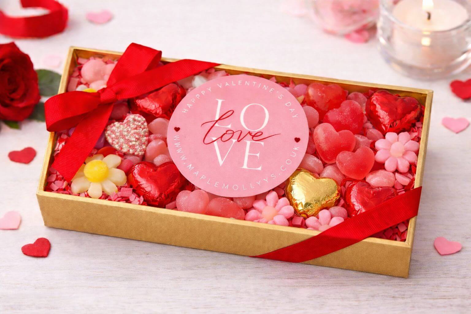 Sweet Filled Heart Chocolate Gift Box