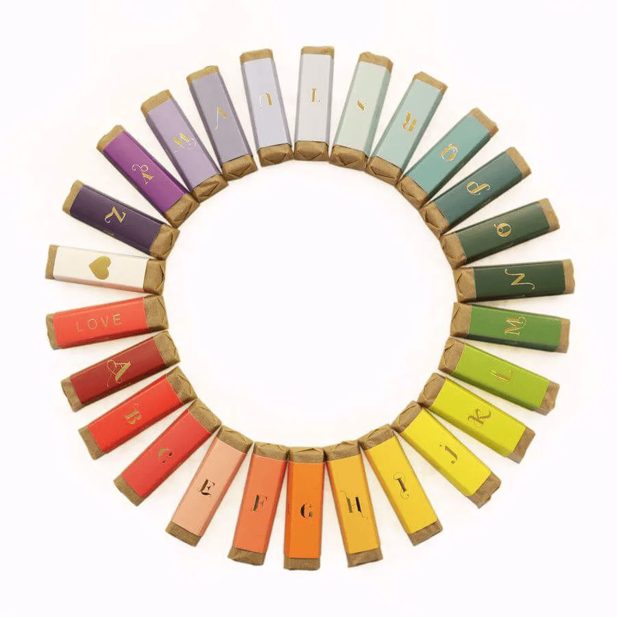 Chocolate Alphabet Letter Bars