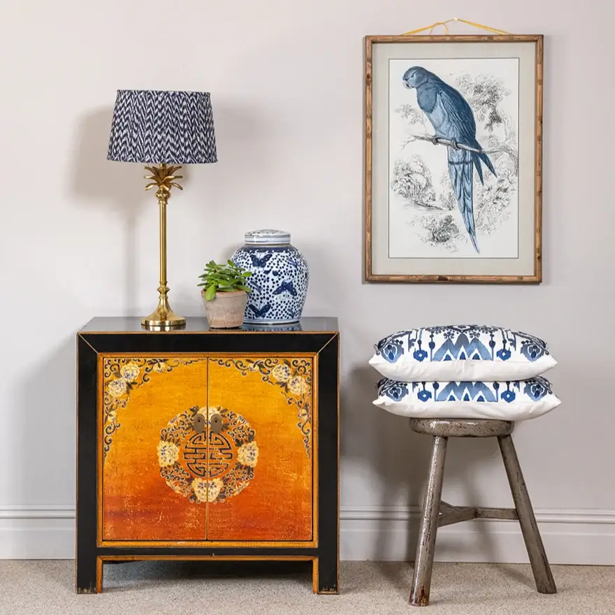 MAKOTO Black Peony Cabinet