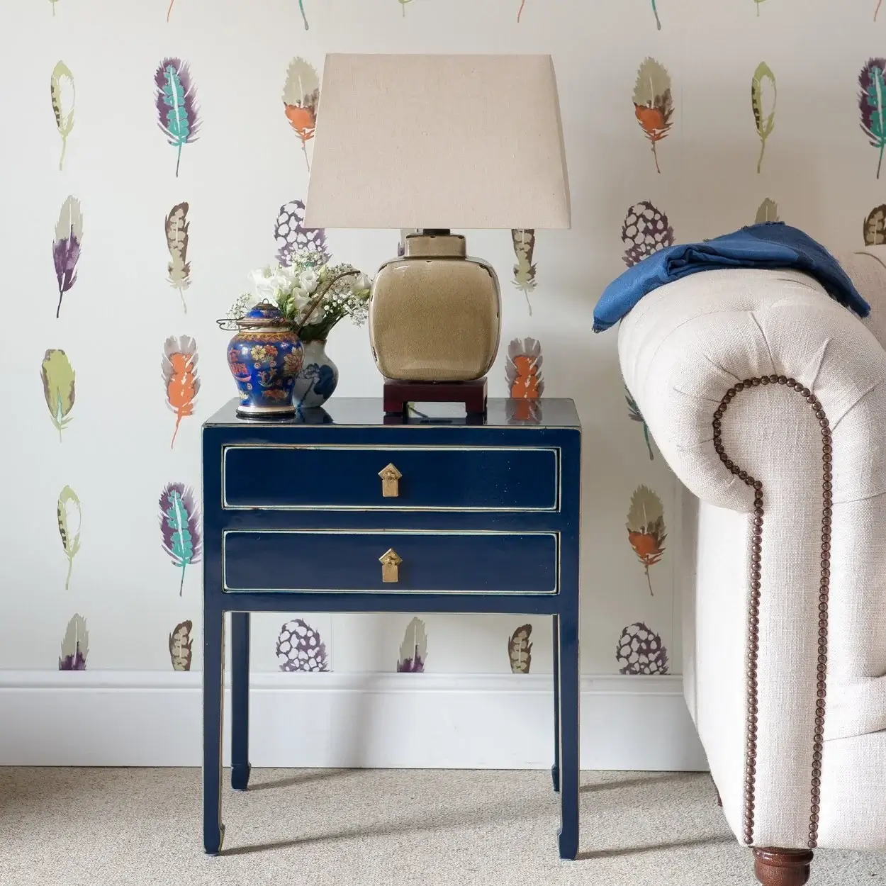 MANDARIN Indigo Lamp Table