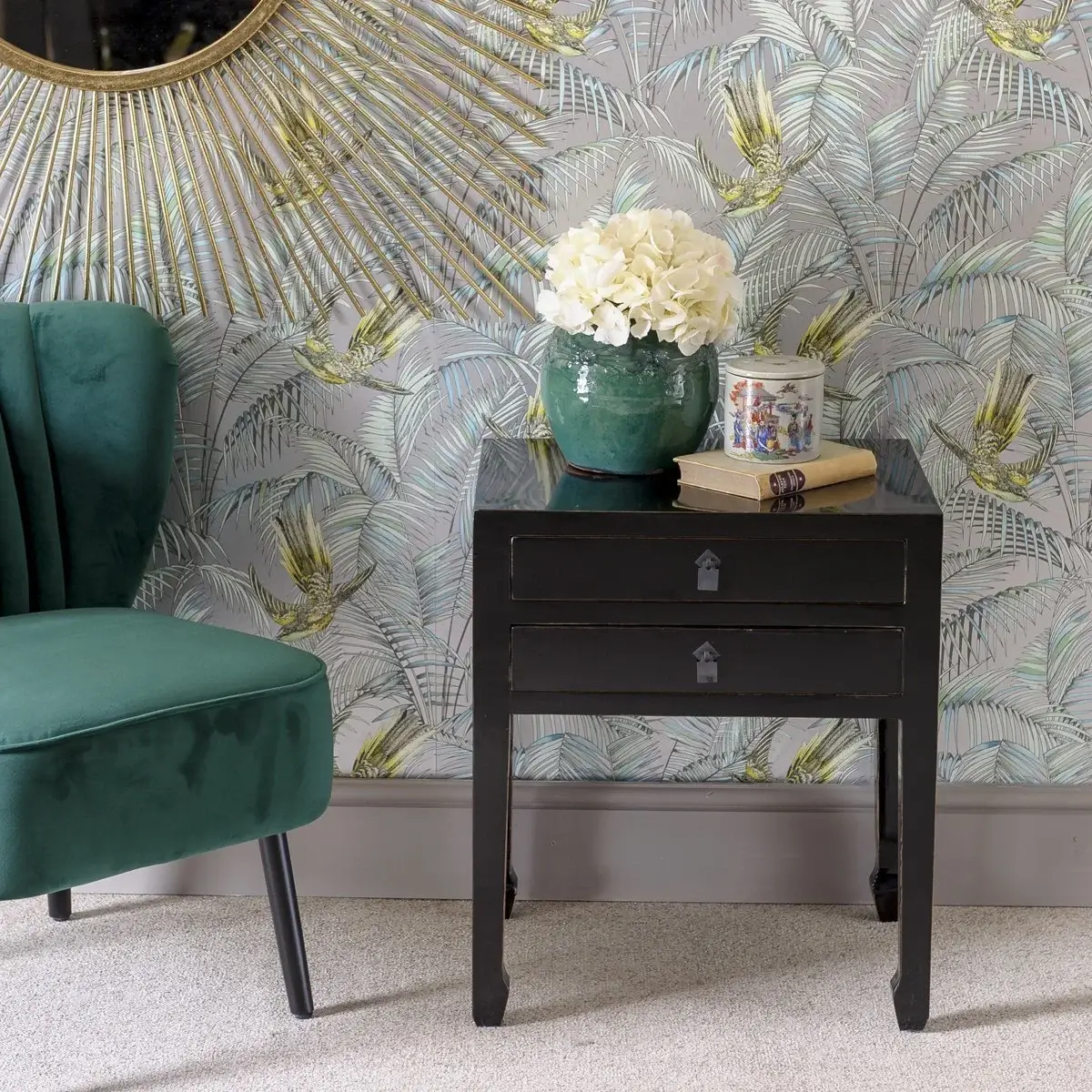 MANDARIN Black Lamp Table