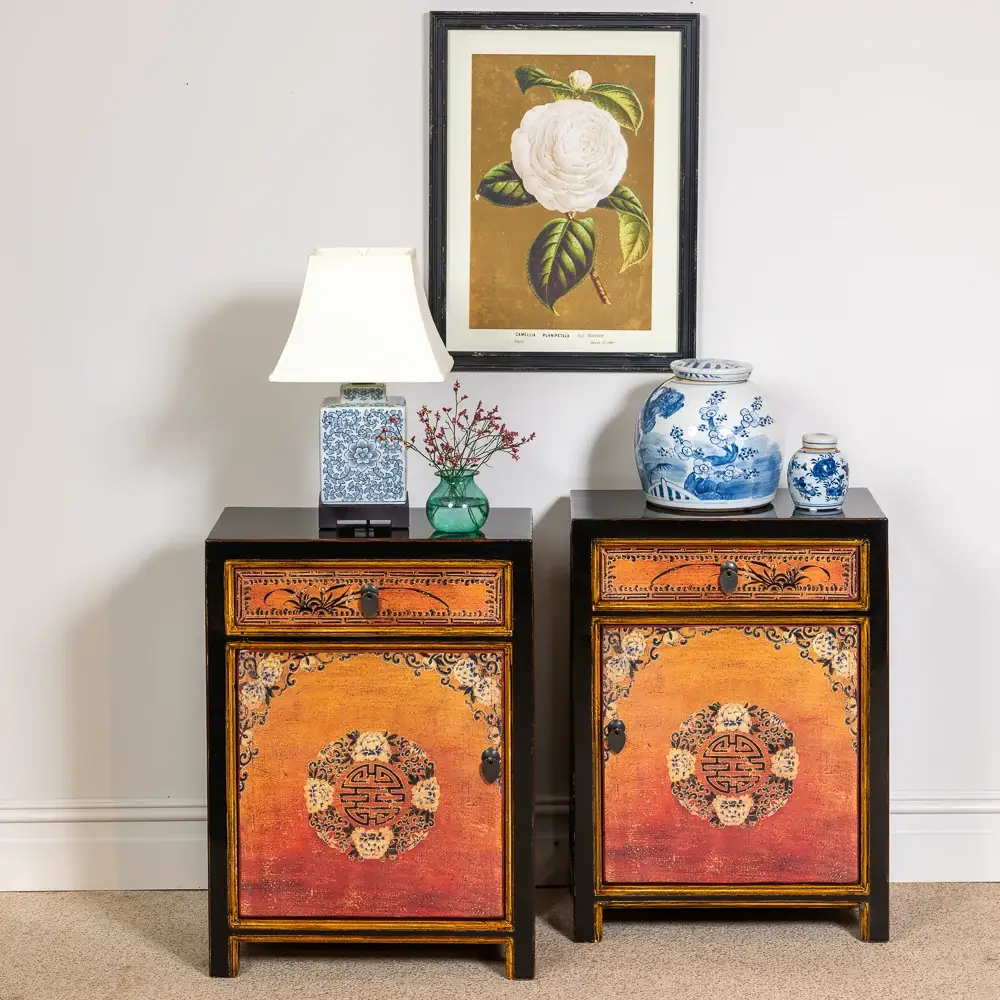 MAKOTO Chinese Bedside Cabinets