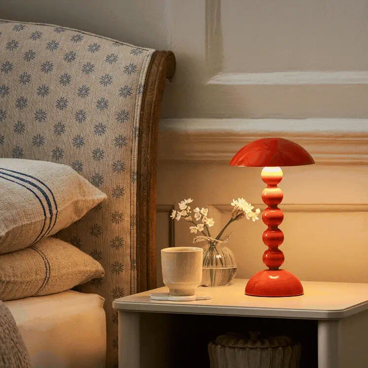 Orange Lacquer Rechargable Lamp