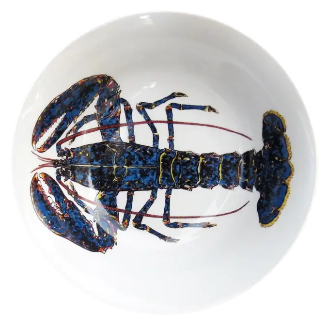 Blue Lobster Serving Bowl