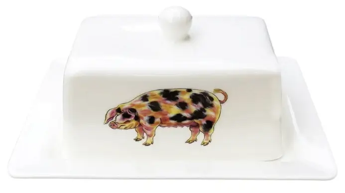 Pigs Butter Dish