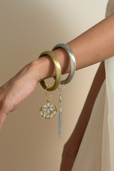 Gold & Silver Bangle Set