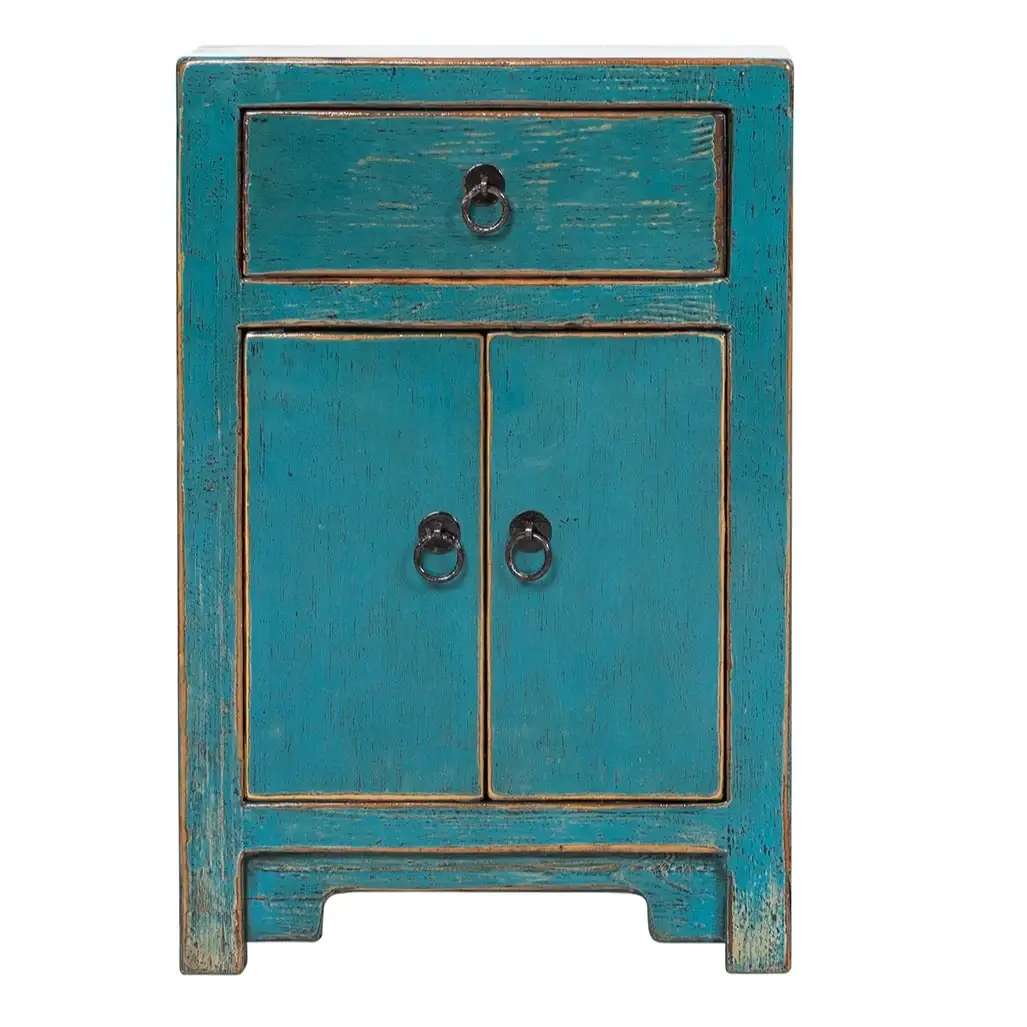 Blue Small Bedside Cabinet