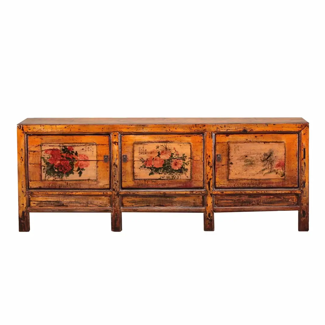 Orange Vintage Sideboard