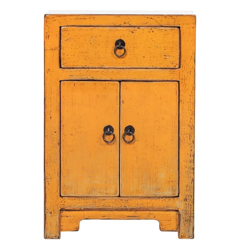 Orange Small Bedside Cabinet