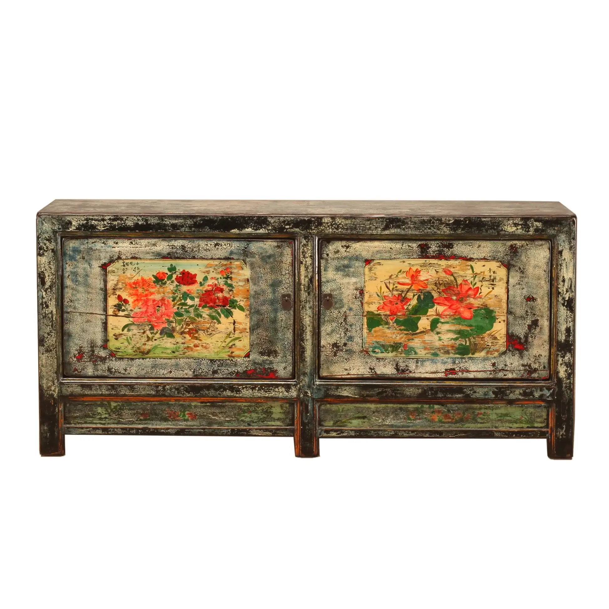 Vintage Chinese Crackle Sideboard