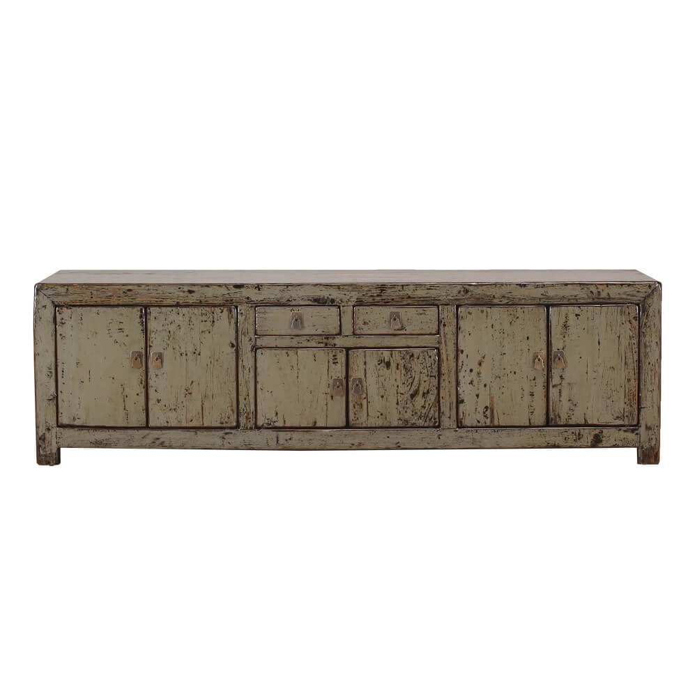 Grey Green Chinese Sideboard