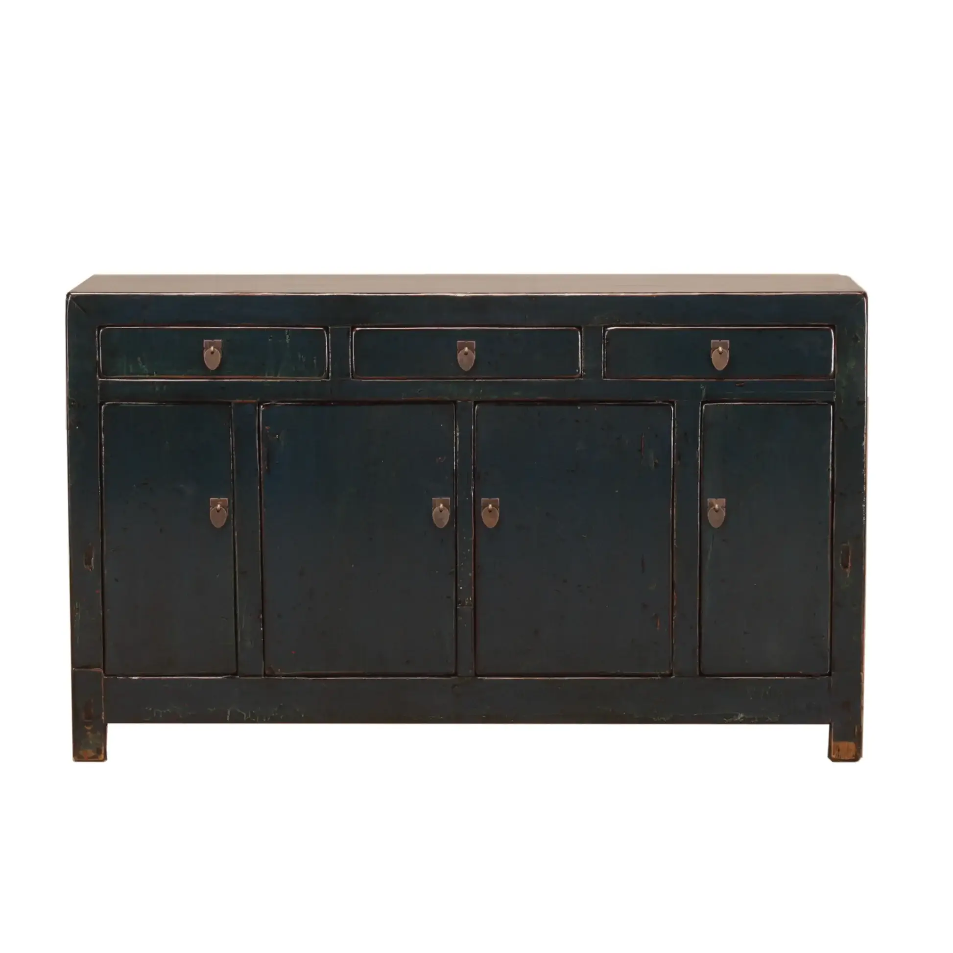 Vintage Chinese Dark Blue Cabinet