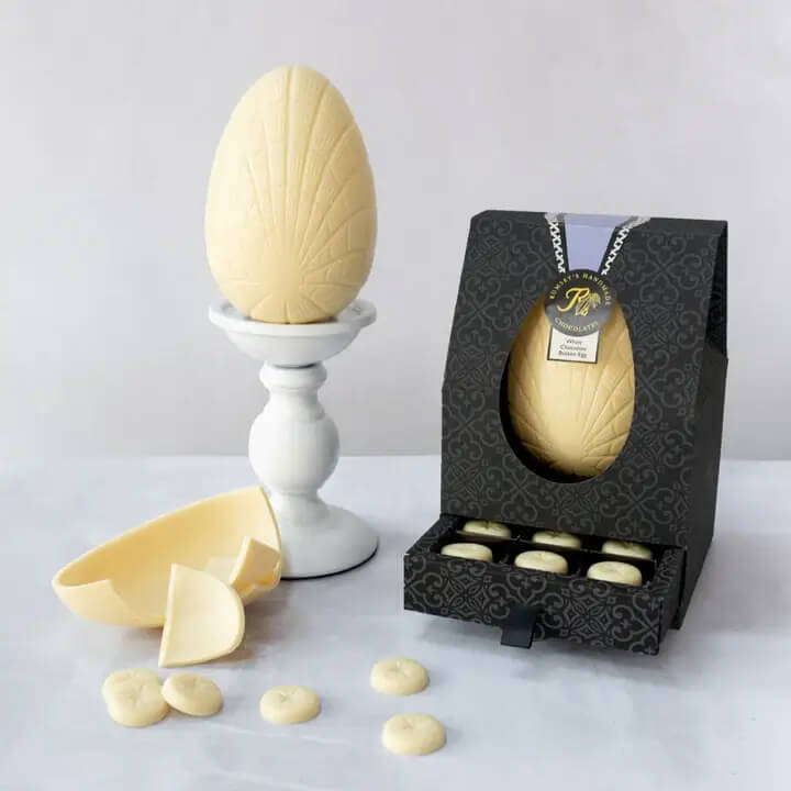 White Chocolate Button Egg