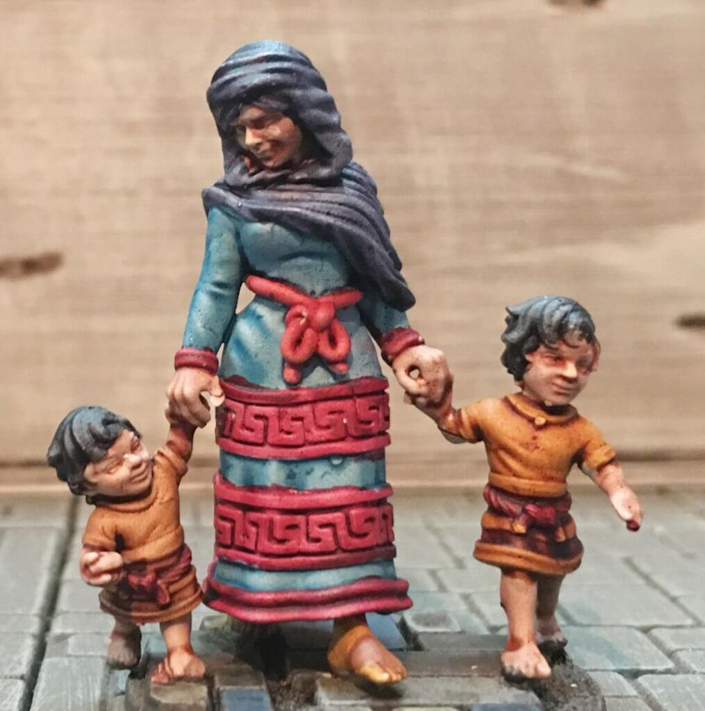 Roman Mother & Two Children