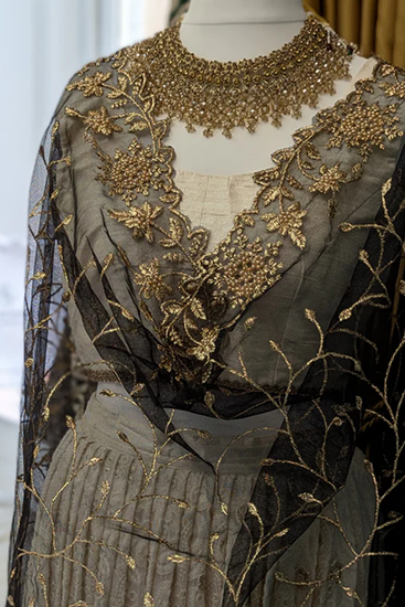 Black & Gold Dupatta