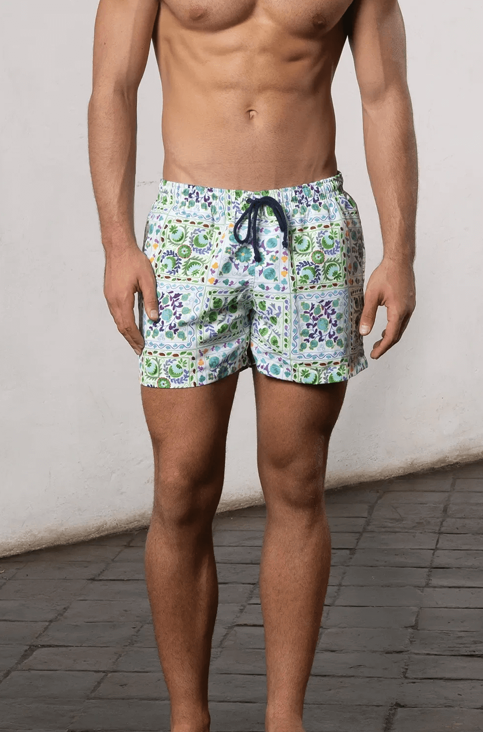 Suzani Green Swimsuit